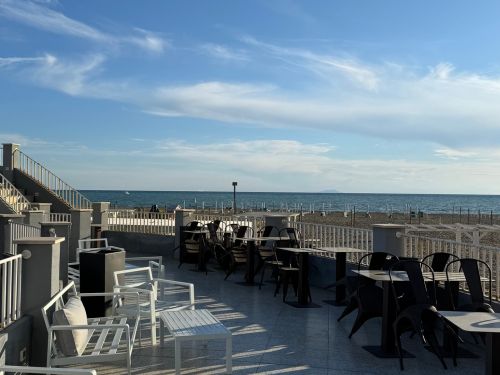 Terrace on the sea